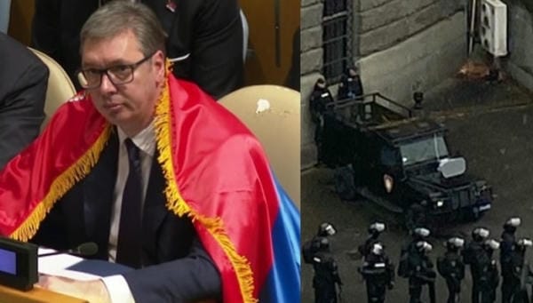 PO SVOM NARODU ZVUČNIM TOPOM: Ko još vjeruje Vučiću da je držao kišobran na Jevrejskom i da je “napadnut” u Potočarima